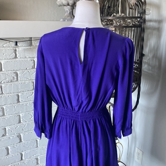 KATE SPADE New York ZARI DRESS CREPE ELASTIC SHIRRED WAIST FIT FLARE 8 - Picture 6 of 10